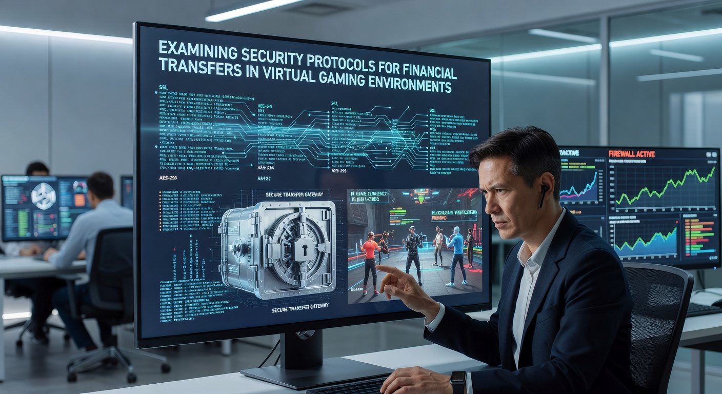 Illustration of encryption layers protecting financial transfers in virtual gaming platforms