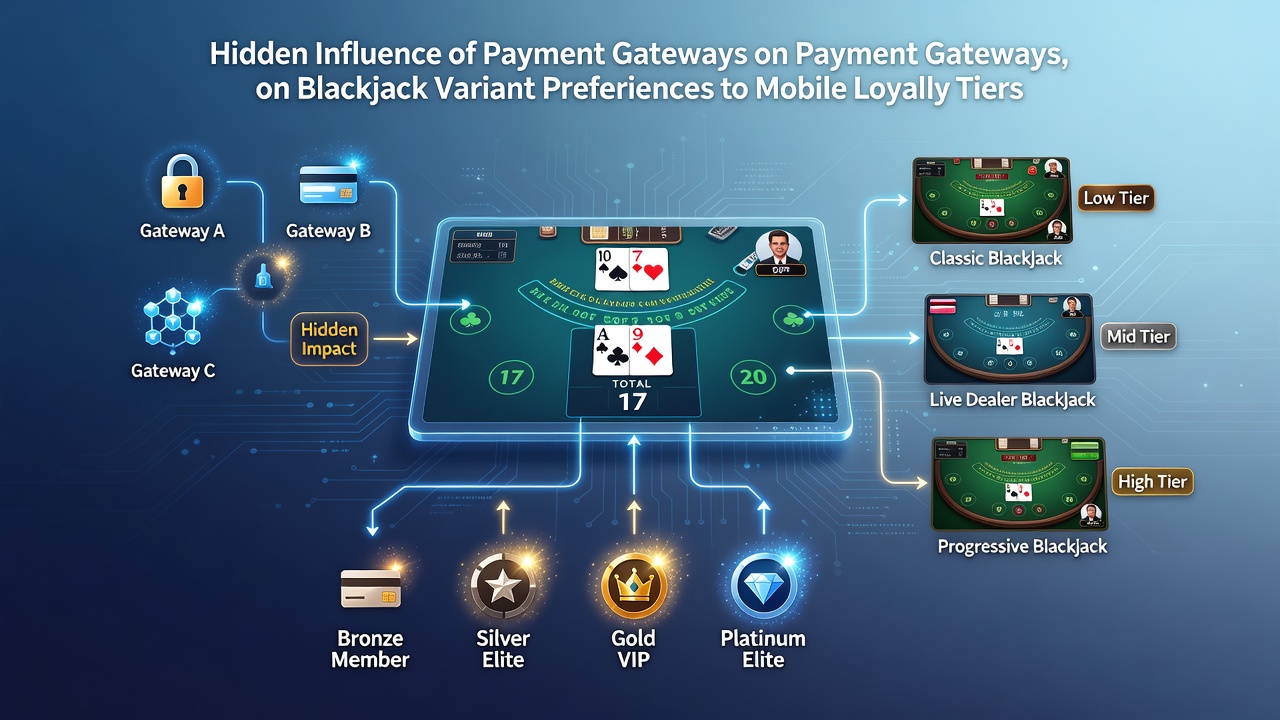 Mobile casino interface displaying various blackjack variants alongside payment options in a loyalty tier dashboard
