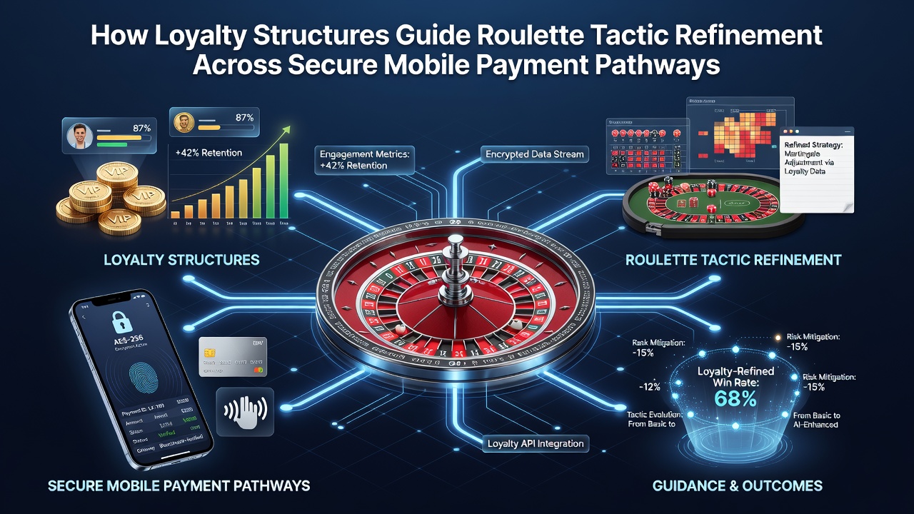Secure mobile transaction flow diagram integrated with casino loyalty dashboard