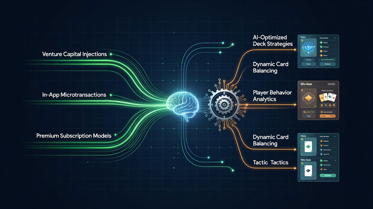 Mobile card game interface showing payment options alongside strategy tracking tools